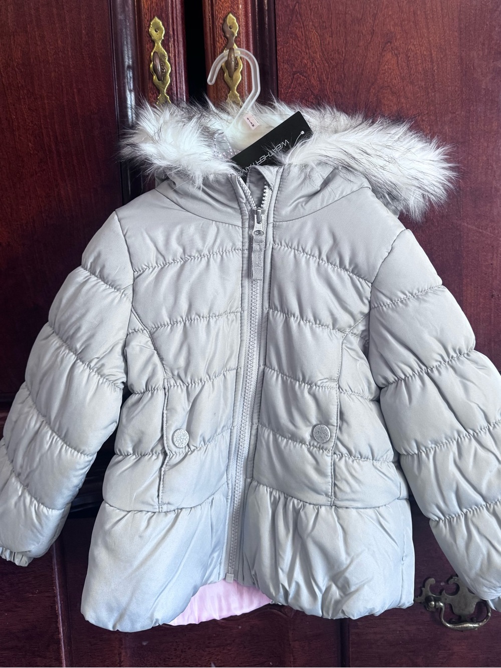 NWT Weather Tamer Girls Puffer Coat